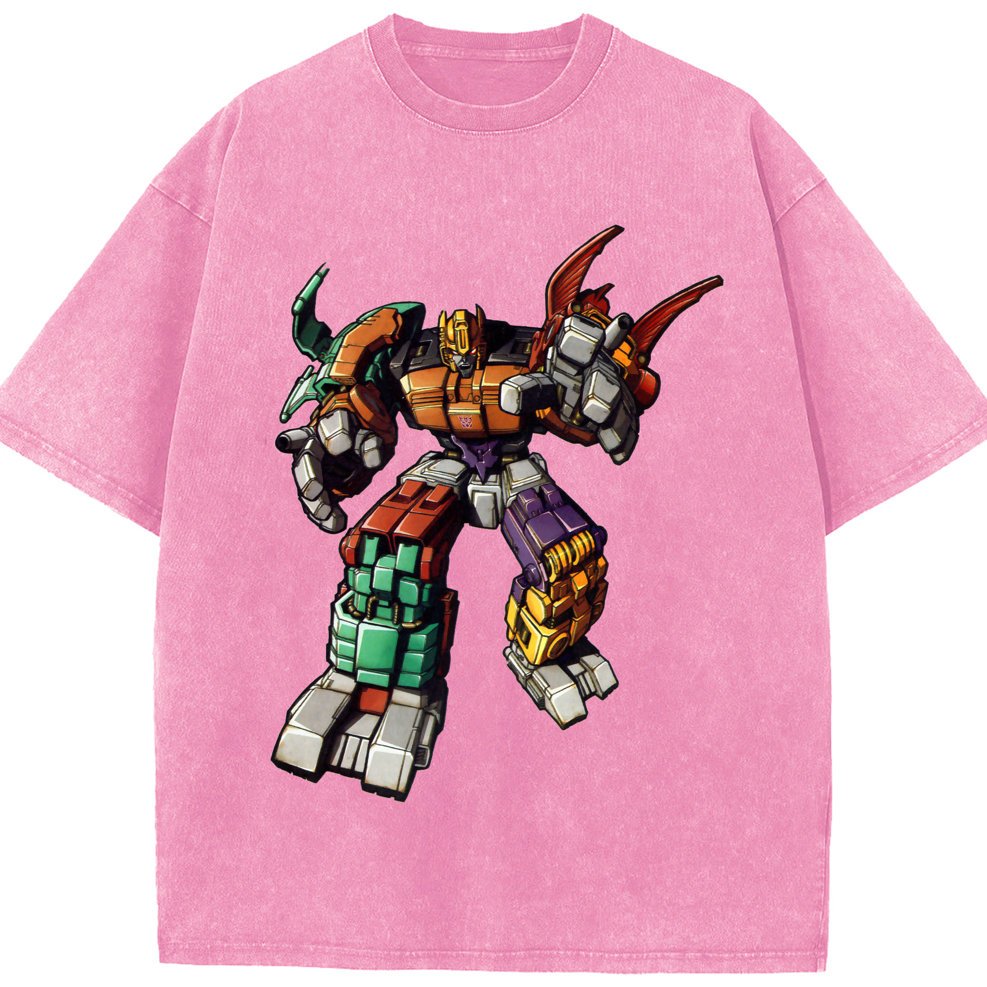 （画像用）  綿100% ヴィンテージ風 半袖Tシャツ（フロントプリント）